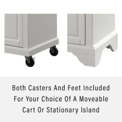 Lafayette Granite Top Portable Kitchen Island/Cart White/Gray - Crosley -Baxton Home Shop GUEST 000187da 88fe 4107 ab7d ad690bf467b1