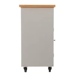 Lostry Kitchen Island With Storage Gray/Natural - Aiden Lane -Baxton Home Shop GUEST 008dab58 10e8 453e b869 7eed0f522299
