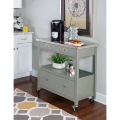 Sydney Kitchen Cart - Linon -Baxton Home Shop GUEST 012d87fc 6ac2 4dc0 9877 f94ba3a2f9b3