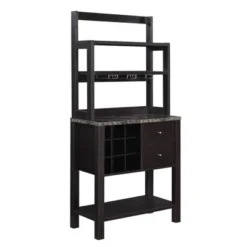 Newport 2 Drawer Serving Bar With Wine Rack And Shelves - Breighton Home -Baxton Home Shop GUEST 01441991 d537 4584 b9f2 85751ac5a658