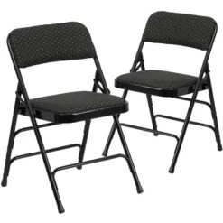 Flash Furniture 2 Pack HERCULES Series Curved Triple Braced & Double Hinged Fabric Upholstered Metal Folding Chair -Baxton Home Shop GUEST 0203314c 55c8 4c08 99bf 8b9cae6986be 1