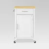Savannah Wood Top Compact Kitchen Island Cart White/Natural - Crosley -Baxton Home Shop GUEST 02173123 bb59 4de9 97ba 9abdf24fc169