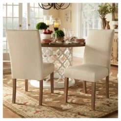 Walton Park Parsons Dining Chair (Set Of 2) - Oatmeal - Inspire Q -Baxton Home Shop GUEST 02a60251 a905 4a95 a728 44164572b145