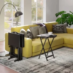 5pc Alex Snack Table Set - Black - Winsome -Baxton Home Shop GUEST 0352bc06 bd2b 4938 86af 6d1ca856961c