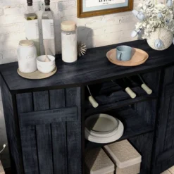 Neskowin Buffet With Cabinet Rustic Navy Blue - HOMES: Inside + Out -Baxton Home Shop GUEST 04765714 d772 4737 ac6b 9d9399862df7