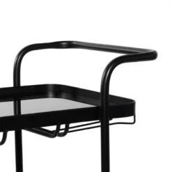 Contemporary Metal Bar Cart Black - Olivia & May -Baxton Home Shop GUEST 04e04b59 7d9b 458e b6f8 22ce08b0006c