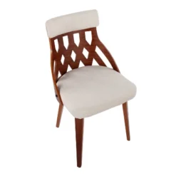 Set Of 2 York Dining Chairs Cream/Walnut - Lumisource 16 Set Of 2 York Dining Chairs Cream/Walnut - Lumisource -Baxton Home Shop GUEST 055c96b1 be5f 4040 ae32 52d657c694a3