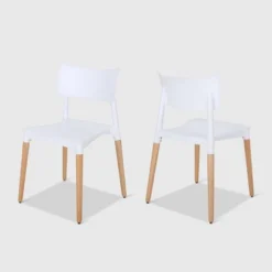 Set Of 2 Margaretta Modern Dining Chairs - Christopher Knight Home -Baxton Home Shop GUEST 05710ba2 002d 4d66 8439 fbdc319f0c68