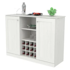 2 Doors Buffet Cabinet White - Inval -Baxton Home Shop GUEST 05c53cbc a8cc 4fe1 945a 74855e7ef754