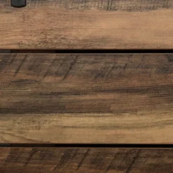 HOMCOM Rustic Farmhouse Accent Buffet Cabinet, Sideboard With Sliding Barn Door And Interior Shelves, White/Brown -Baxton Home Shop GUEST 073ea3f4 7564 4ddd 9a3b 32cb68206799