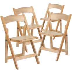Emma And Oliver 4 Pack Wood Folding Chair With Vinyl Padded Seat -Baxton Home Shop GUEST 07624db0 696c 441c ad1e a578fa435ee6