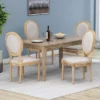 Set Of 4 Phinnaeus French Country Fabric Dining Chairs Beige/Natural - Christopher Knight Home -Baxton Home Shop GUEST 07b7ec15 3a39 4296 9742 6994c91112ba