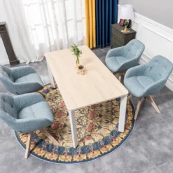 Upholstered Swivel Dining Armchair - Kinwell -Baxton Home Shop GUEST 07f1882d 74e7 49cc abf1 c04fb0a6ba7e