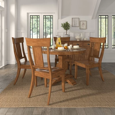 South Hill Panelled Back Dining Chair 2 In Set - Inspire Q® 4 South Hill Panelled Back Dining Chair 2 In Set - Inspire Q® - Image 2
