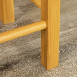 HOMCOM 3-Piece Drop-Leaf Breakfast Cart Table/Chair Set & Kitchen Island With Seating, Rolling Kitchen Cart On Wheels With 2 Storage Drawers, Brown -Baxton Home Shop GUEST 08e81e0c 83c4 4bc2 b4dd b4bc6f2060ec