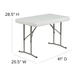 Flash Furniture 3 Piece Portable Plastic Folding Bench And Table Set -Baxton Home Shop GUEST 099bf028 73fd 4fcc b7ca 8524b07d08b2
