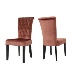 Set Of 2 Venetian New Velvet Tufted Dining Chair - Christopher Knight Home -Baxton Home Shop GUEST 0b04d926 bc3d 4de6 8a53 e174676fe3d0