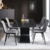 Yaheetech Set Of 4 Dining Chairs With Ventilate Fabric Cushion Metal Legs For Kitchen Living Room, Gray 2 Yaheetech Set Of 4 Dining Chairs With Ventilate Fabric Cushion Metal Legs For Kitchen Living Room, Gray -Baxton Home Shop GUEST 0b10b76a d90c 482d 85b4 2ebc630fe1d1