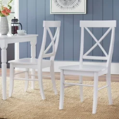 Set Of 2 Albury Cross Back Dining Chairs - Buylateral -Baxton Home Shop GUEST 0b23b856 3c3a 45d5 94ca dc8ad3403d4f