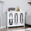 HOMCOM Sideboard, Buffet Cabinet With Storage, Adjustable Shelves, Credenza With 3 Glass Doors For Living Room, Study, White 2 HOMCOM Sideboard, Buffet Cabinet With Storage, Adjustable Shelves, Credenza With 3 Glass Doors For Living Room, Study, White -Baxton Home Shop GUEST 0b2bdf13 ec29 4134 ab32 47dd62123e5a