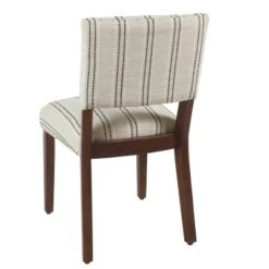 Set Of 2 Stripe Dining Chairs - HomePop -Baxton Home Shop GUEST 0cccba89 8897 4b4f b5df d3cfa9a169b1