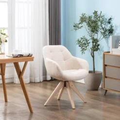 Upholstered Swivel Dining Armchair - Kinwell -Baxton Home Shop GUEST 0ce111d5 33ad 47de bd77 3106c06869d3