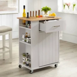 Lima Kitchen Cart Gray - Buylateral -Baxton Home Shop GUEST 0cec2acc 8a33 4f1d 9576 9e35ceeafae2