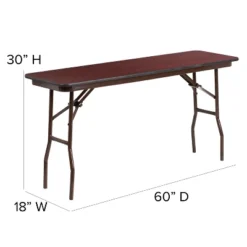 Flash Furniture 5-Foot Mahogany Melamine Laminate Folding Training Table 12 Flash Furniture 5-Foot Mahogany Melamine Laminate Folding Training Table -Baxton Home Shop GUEST 0d0fa506 ff64 42fa 94d3 0705f7dcdabd