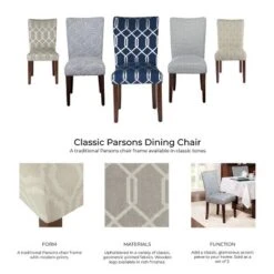 Set Of 2 Parson Dining Chair Wood/Navy Key - HomePop -Baxton Home Shop GUEST 0d6f5bbb 022b 429e b428 618a286157bd