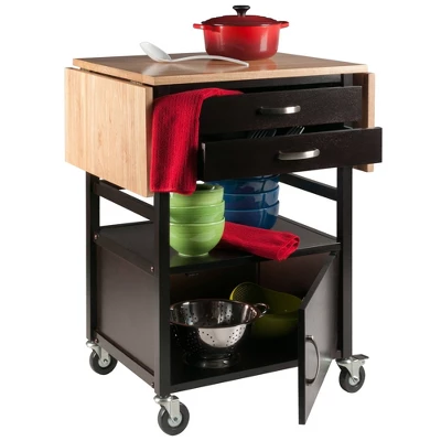 Bellini Kitchen Cart Coffee/Natural - Winsome 9 Bellini Kitchen Cart Coffee/Natural - Winsome - Image 7