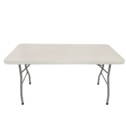 30"x60" Heavy Duty Folding Banquet Table Speckled Gray - Hampden Furnishings