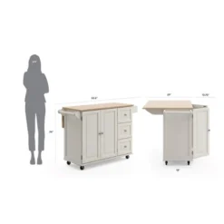 Dolly Madison Kitchen Cart With Wood Top - Home Styles -Baxton Home Shop GUEST 0f90800d 3d41 484f 8c2a c2bf7c5333bc