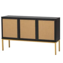 Sideboard With Faux Rattan Door And Metal Legs - ModernLuxe 21 Sideboard With Faux Rattan Door And Metal Legs - ModernLuxe -Baxton Home Shop GUEST 0fbaf897 a90b 4282 a05d e2a700668c17