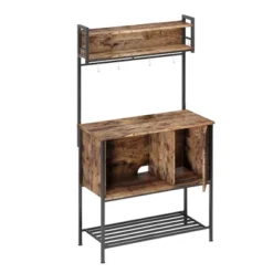 Bestier Rolling Kitchen Utility Cart With Collapsible Surface Extender, 6 Shelves, 1 Cabinet, 1 Drawer, Dual Side Handles, & Hanging Peg Holes -Baxton Home Shop GUEST 0fd0dc06 4b28 47c0 aaf1 fadced62c1b2