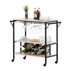 Munich Bar Cart With Wine Rack - South Shore -Baxton Home Shop GUEST 10420475 b3bd 4f40 b9c7 b30cad8af4a7
