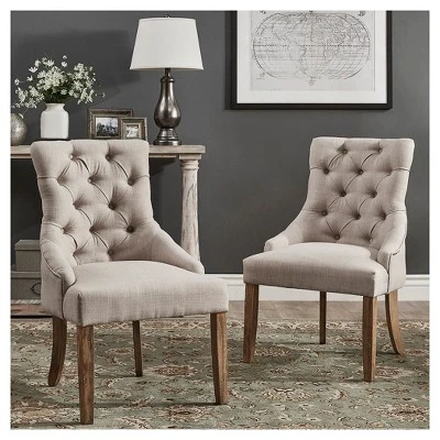 Lawler Button Tufted Dining Chair 2 In Set - Inspire Q® 7 Lawler Button Tufted Dining Chair 2 In Set - Inspire Q® - Image 5