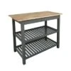 Kitchen Island With Two Shelves Natural/Gray - Flora Home 2 Kitchen Island With Two Shelves Natural/Gray - Flora Home -Baxton Home Shop GUEST 108ec2be a1b7 4f89 9585 c689139fa130