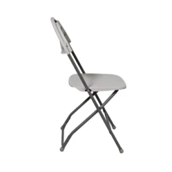 Plastic Folding Chair Light Gray - OSP Home Furnishings