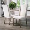 Set Of 2 Marjorie Acacia Upholstered Dining Chair Cream/Gray - Abbyson Living -Baxton Home Shop GUEST 11471f3c 3646 4b6b aba6 aa39bcca6a35