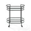 Bailey Bar Cart Matte Black - Crosley