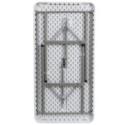 Flash Furniture Elon 4-Foot Granite White Plastic Folding Table - Set Of 5 -Baxton Home Shop GUEST 1334f39a 3f53 40d5 b055 a05c78cf0490