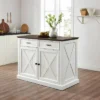 Clifton Kitchen Island Distressed White/Brown - Crosley -Baxton Home Shop GUEST 1383a809 7b84 48c3 b785 9113475533ef