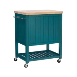 Abigail Kitchen Cart Teal - Powell Company -Baxton Home Shop GUEST 13b6f647 811f 46c9 9973 39319239aa32
