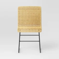 Chapin Modern Woven Dining Chair With Metal Legs Threshold - Threshold™ -Baxton Home Shop GUEST 145ee517 51fb 4c68 99ad 4d2d069c7862