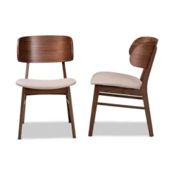 2pc Alston Fabric Upholstered Wood Dining Chair Set - Baxton Studio -Baxton Home Shop GUEST 1500158f c11e 4e0a a171 8498b19966bb