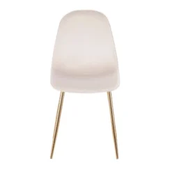 Set Of 2 Pebble Contemporary Dining Chairs Gold/Cream - LumiSource -Baxton Home Shop GUEST 1692fc87 6121 4486 9bfd f21673769de2