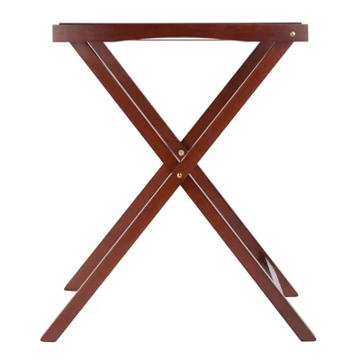 Devon Butler Table With Serving Tray Wood/Walnut - Winsome 7 Devon Butler Table With Serving Tray Wood/Walnut - Winsome - Image 5