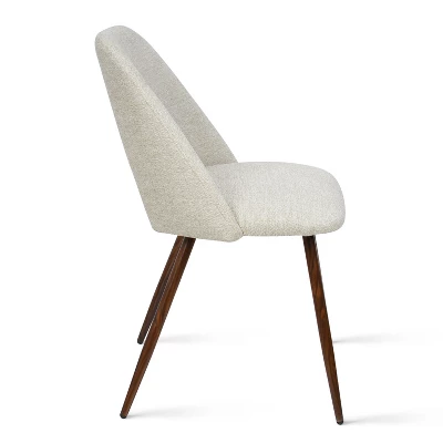 Set Of 4 Edwin Upholstered Side Chair Walnut Legs -The Pop Maison 5 Set Of 4 Edwin Upholstered Side Chair Walnut Legs -The Pop Maison - Image 3