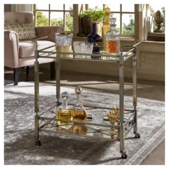 Evelyn Metal And Glass Bar Cart Antique Brass - Inspire Q 9 Evelyn Metal And Glass Bar Cart Antique Brass - Inspire Q -Baxton Home Shop GUEST 17e5ea08 ad59 4b7c a09a a9469220601c
