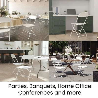 Flash Furniture Hercules™ Big And Tall Commercial Folding Chair - Extra Wide 650LB. Capacity - Durable Plastic - 4-Pack 13 Flash Furniture Hercules™ Big And Tall Commercial Folding Chair - Extra Wide 650LB. Capacity - Durable Plastic - 4-Pack - Image 11